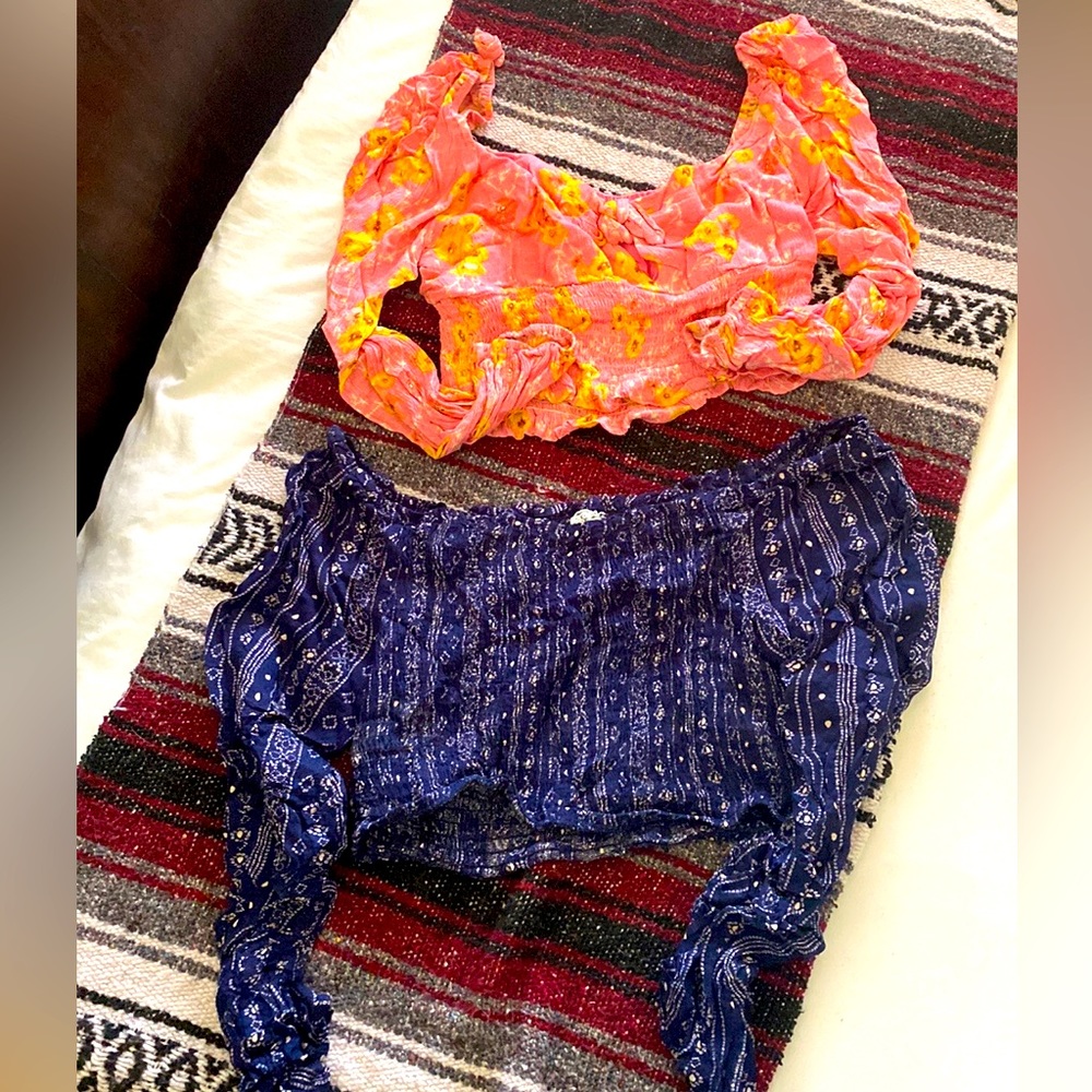 Ruffled Sleeve Crop Tops Bundle